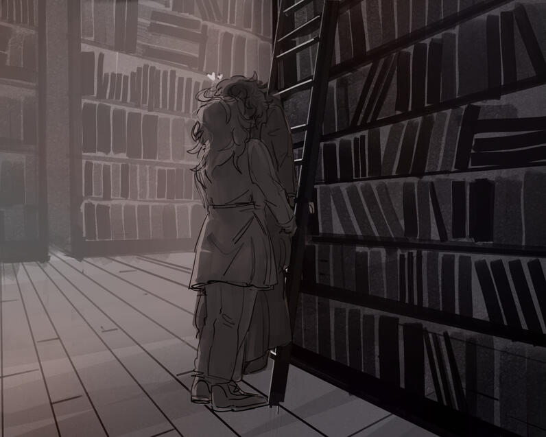 Adonis (mine) and Nihil (@Nemofil on tumblr)