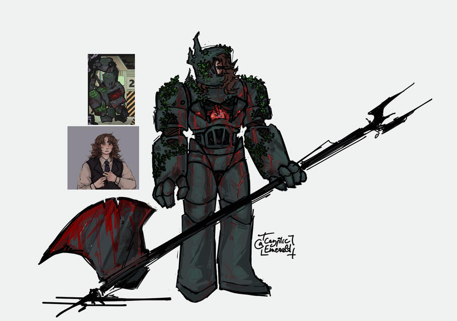 Adonis (My oc) as Warm hearted woodsman (Project moon)